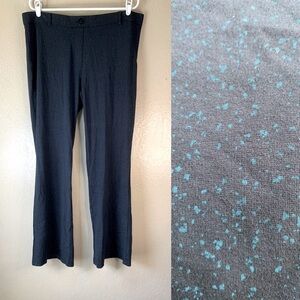 Betabrand Blue Teal Speckled Classic Bootcut Yoga Dress Pants Size XXL